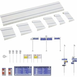 Faller Modelleisenbahn-Set H0 Moderner Bahnsteig mit Zubehör