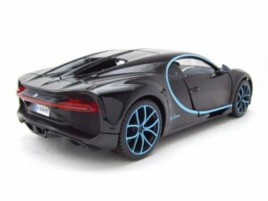 Maisto® Modellauto Bugatti Chiron 2016 schwarz hellblau