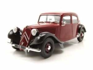 Whitebox Modellauto Citroen Traction Avant 11BL 1952 dunkelrot schwarz Modellauto 1:24