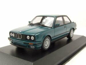 Maxichamps Modellauto BMW 3er E30 1989 grün metallic Modellauto 1:43 Maxichamps