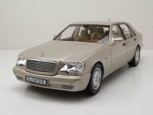 Norev Modellauto Mercedes S600 W140 S-Klasse 1997 rauch silber Modellauto 1:18 Norev