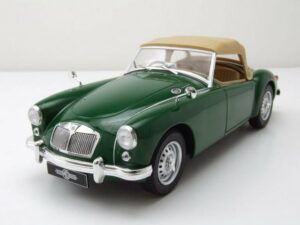 Triple9 Modellauto MGA Twin Cam MKI Cabrio geschlossen RHD 1959 grün Modellauto 1:18