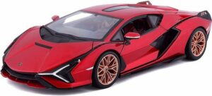 Bburago Modellauto Lamborghini Sian FKP 37 (rot)