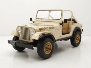 MCG Modellauto Jeep CJ-7 Golden Eagle 1980 beige Modellauto 1:18 MCG