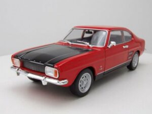 Welly Modellauto Ford Capri 1969 rot schwarz Modellauto 1:24 Welly