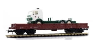 Heris 11599-1 H0 Flachwagen mit Container DB IV