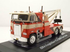 GREENLIGHT collectibles Modellauto Freightliner FLA 9664 Tow Truck 1984 orange weiß Modellauto 1:43 Green