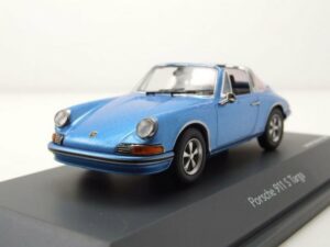 Schuco Modellauto Porsche 911 Targa blau metallic Modellauto 1:43 Schuco