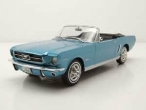 Whitebox Modellauto Ford Mustang Convertible 1965 türkis metallic Modellauto 1:24 Whitebox