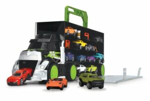 SIMBA Modellauto Carry & Store Transporter - Spielzeug-LKW zur Aufbewahrung von 28 Spielzeugautos