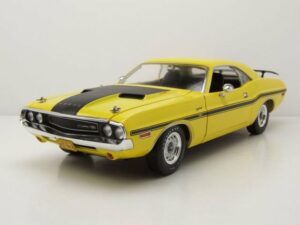 GREENLIGHT collectibles Modellauto Dodge Challenger R/T 1970 gelb schwarz Navy CIS Modellauto 1:18 Greenl