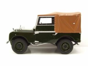 Schuco Modellauto Land Rover 80 Soft Top geschlossen 1948 grün Modellauto 1:12 Schuco