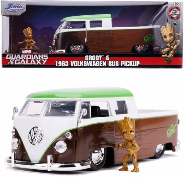 JADA Modellauto Modellauto H.R.Marvel Groot 1963 Bus Pickup mit Figur 1:24 253225013