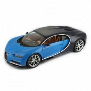 Bburago Modellauto Bugatti Chiron (schwarz-blau)