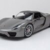 Welly Modellauto Porsche 918 Spyder Hardtop Weissach 2012 grau schwarz Modellauto 1:18