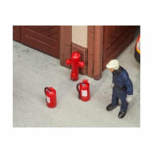 Faller 180950 H0 6 Feuerlöscher und 2 Hydranten