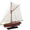 Aubaho Modellboot Modellschiff Segelyacht Yacht Schiff Boot Segelschiff Holz Maritim kein Bausatz