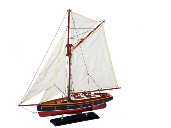 Aubaho Modellboot Modellschiff Segelyacht Yacht Schiff Boot Segelschiff Holz Maritim kein Bausatz