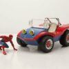 JADA Modellauto Buggy blau rot mit Spiderman Figur Modellauto 1:24 Jada Toys