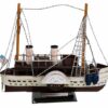Aubaho Modellboot Modellschiff Schiff Modell Metall Schaufelraddampfer Antik-Stil kein Bausatz