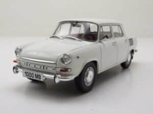 Whitebox Modellauto Skoda 1000 MB 1968 weiß Modellauto 1:24 Whitebox