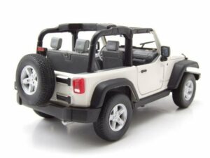 Welly Modellauto Jeep Wrangler Rubicon offen 2007 weiß Modellauto 1:24 Welly