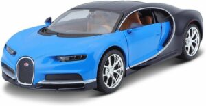 Maisto® Modellauto Bugatti Chiron (schwarz-blau)