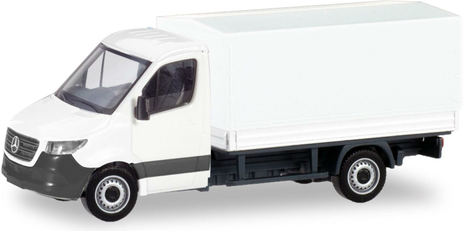 Herpa Miniatura del camión Mercedes-Benz Sprinter 18 minibús Techo Alto DB, Escala 1/87, maqueta de colección, modelismo, Modelo alemán, Figura plástico
