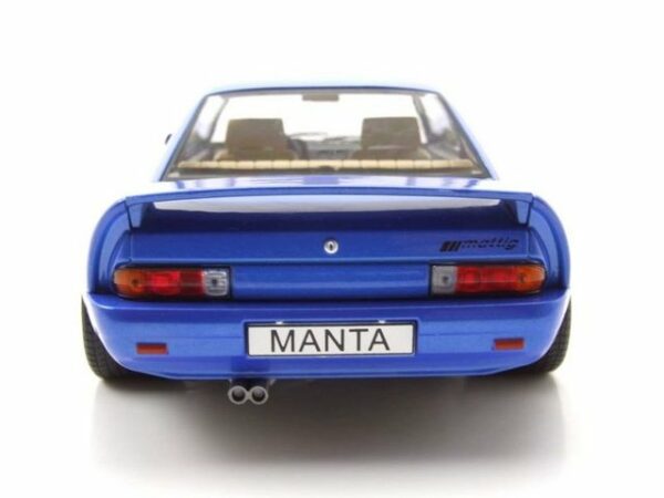 MCG Modellauto Opel Manta B Mattig 1991 blau metallic Modellauto 1:18 MCG