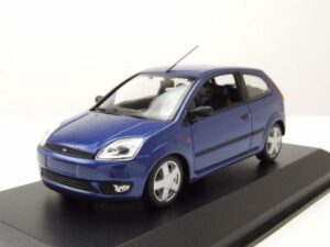 Maxichamps Modellauto Ford Fiesta 2002 blau metallic Modellauto 1:43 Maxichamps