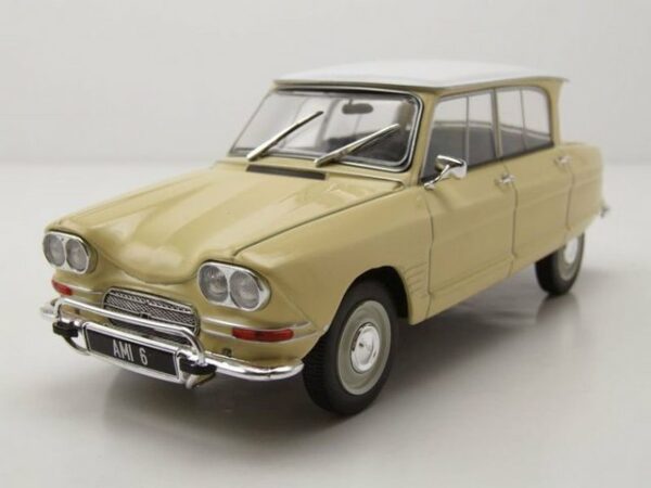 Whitebox Modellauto Citroen Ami 6 1968 gelb weiß Modellauto 1:24 Whitebox