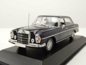 Maxichamps Modellauto Mercedes 300 SEL 6.3 S-Klasse W109 1968 dunkelblau Modellauto 1:43