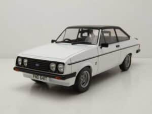 MCG Modellauto Ford Escort MK2 RS 2000 RHD 1977 weiß schwarz Modellauto 1:18 MCG