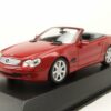 Maxichamps Modellauto Mercedes SL R230 Cabrio 2001 rot Modellauto 1:43 Maxichamps