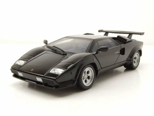 Welly Modellauto Lamborghini Countach schwarz Modellauto 1:24 Welly