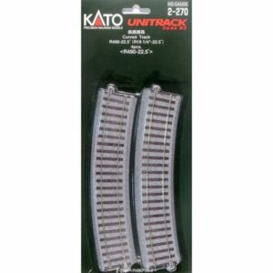 KATO Modelleisenbahn-Set H0 4er-Set Gebogenes Gleis R490-22.5°