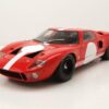 Solido Modellauto Ford GT40 1968 rot weiß Modellauto 1:18 Solido