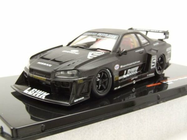 ixo Models Modellauto Nissan LB-ER34 Super Silhouette Skyline RHD 2020 schwarz Modellauto