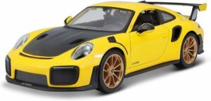 Maisto® Modellauto Porsche 911 GT2 RS (gelb-schwarz)