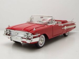 Motormax Modellauto Chevrolet Impala Convertible 1960 rot Modellauto 1:18 Motormax