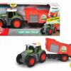 Dickie Toys Modellauto Dickie Toys Fendt Traktor mit Anhänger (26 cm) - Traktor-Spielzeug