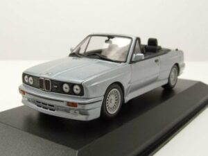 Maxichamps Modellauto BMW M3 E30 Cabrio 1988 silber Modellauto 1:43 Maxichamps