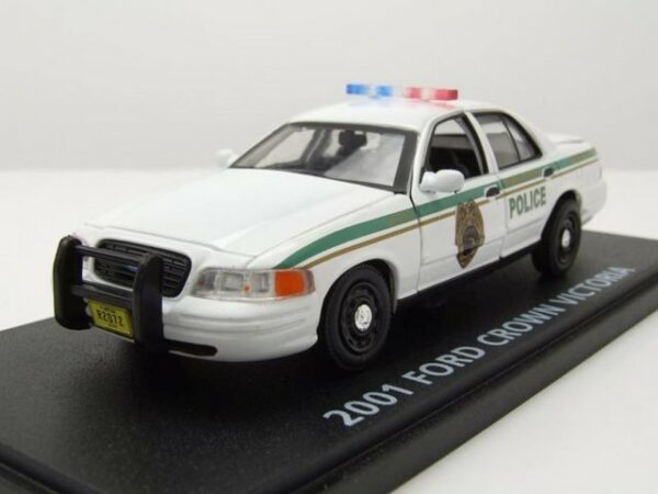 GREENLIGHT collectibles Modellauto Ford Crown Victoria Police Interceptor Miami Metro Police 2001 weiß