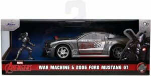 JADA Modellauto Modellauto Marvel War Machine 2006 Ford Mustang mit Figur 253223015