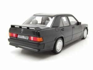 Norev Modelltraktor Mercedes 190 E 2.3-16 W201 1984 schwarz metallic Modellauto 1:18 Norev