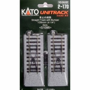 KATO Modelleisenbahn-Set H0 2er-Set Prellbock Profil mit Gleis gerade 109