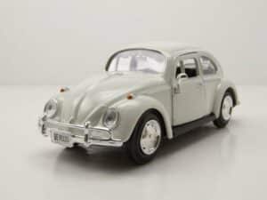 Motormax Modellauto VW Käfer 1966 creme James Bond Modellauto 1:24 Motormax