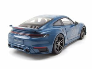 Minichamps Modellauto Porsche 911 992 Turbo S Coupe Sport Design 2021 blau Modellauto 1:18