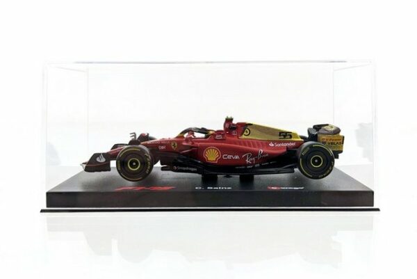 Bburago Modellauto Ferrari F1-75 Sainz #55 Monza-Ausführung