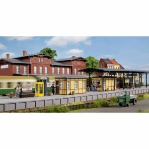 Auhagen Modelleisenbahn-Set H0 Bahnhofsausstattung